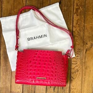 Brahmin Hillary crossbody bag bright red new NWOT